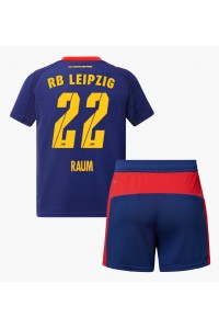 RB Leipzig David Raum #22 Babytruitje Uit tenue Kind 2025-26 Korte Mouw (+ Korte broeken)